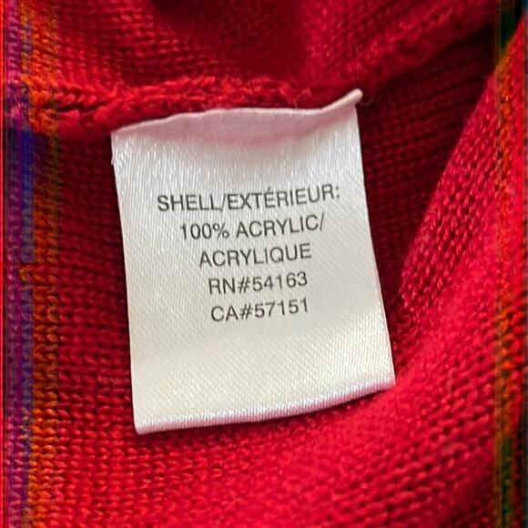 Marc New York  Red Sweater Dress Woman's Size XL Knee Length Holiday Office - Picture 9 of 10